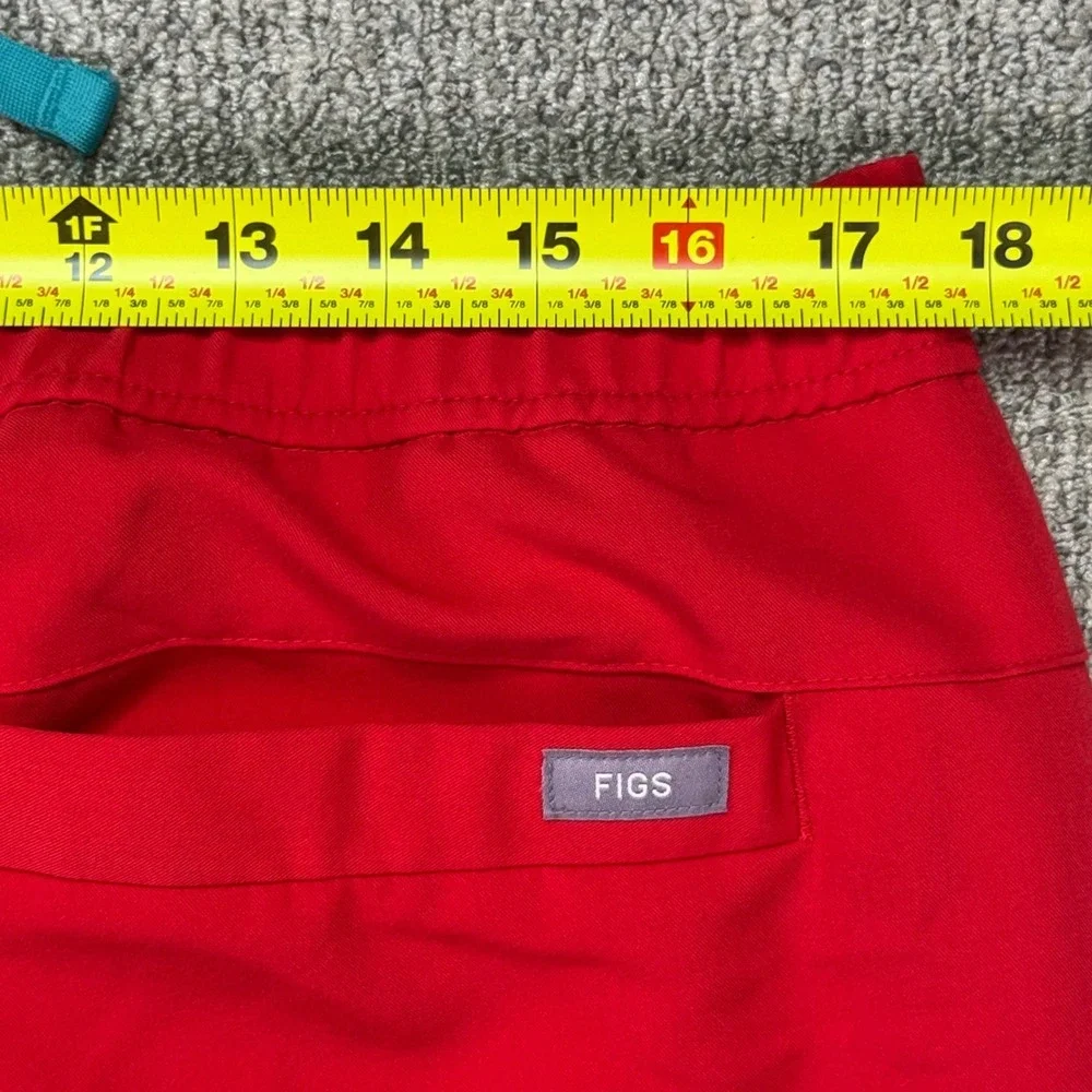 FIGS Men's‎ Tansen Jogger Scrub Pants XL Short Red Technical Stretch EUC